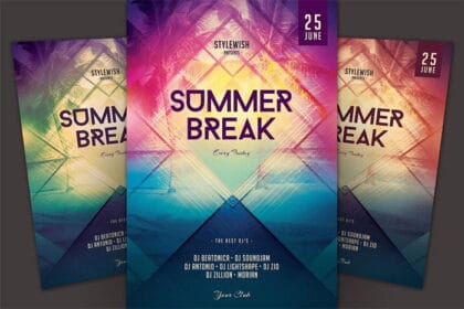 Summer Break Flyer PSD Template