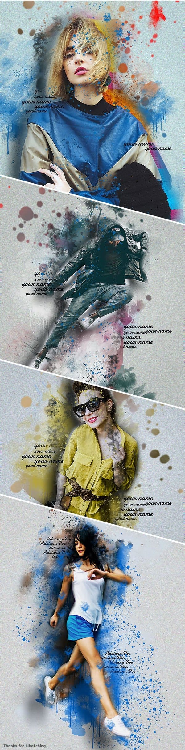 CreativeMarket - Watercolor Sketch - Photoshop Action Watercolor Sketch - Photoshop Action