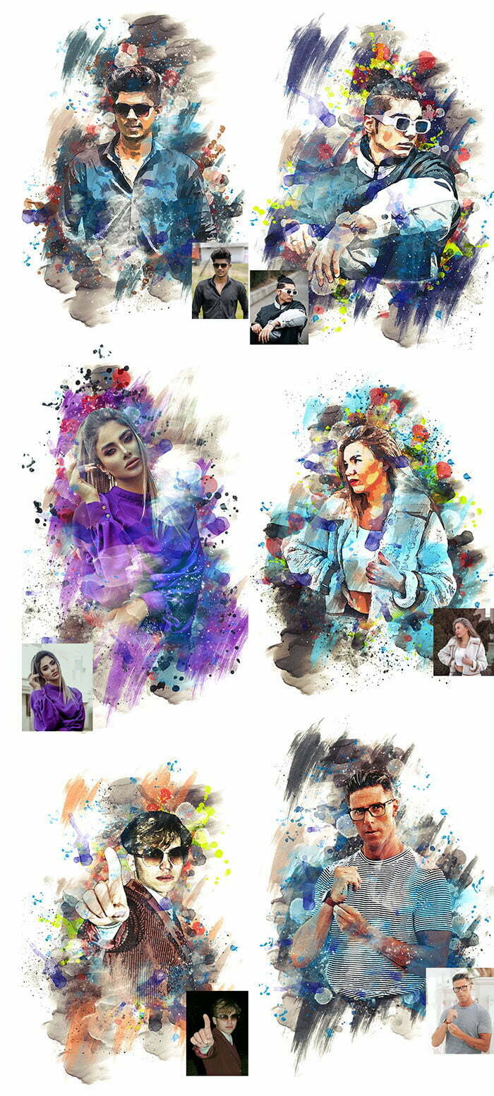 Graphicriver - Extreme Watercolor Photoshop Action Extreme Watercolor Photoshop Action