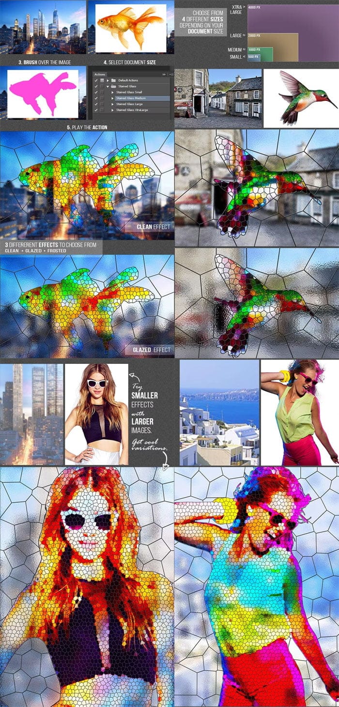 Graphicriver - Stained Glass Photoshop Action Stained Glass Photoshop Action