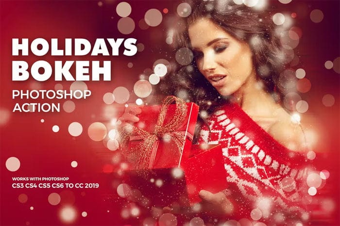 Holidays Bokeh Photoshop Action Holidays Bokeh Photoshop Action