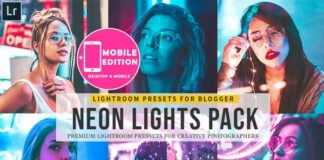 Neon Lights Lightroom Mobile Presets