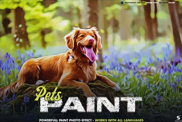 Pets Paint Photoshop Effect