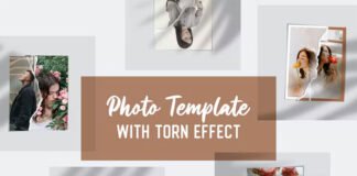 Torn Effect Photo Template