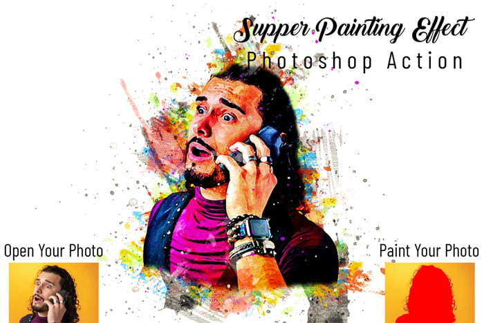 Supper Painting Effect Action
