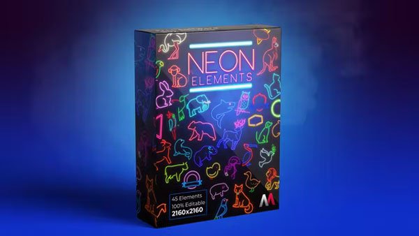 Neon Elements - Animals