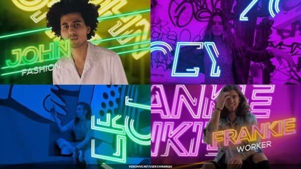 Videohive - Neon Freeze Opener Neon Freeze Opener