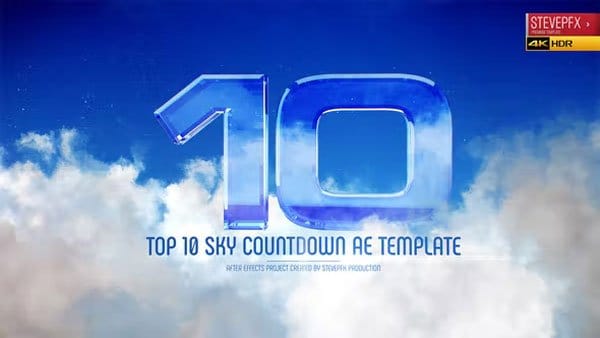 Videohive - Top 10 Sky Countdown Top 10 Sky Countdown