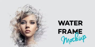 Water Frame Mockup Free Download