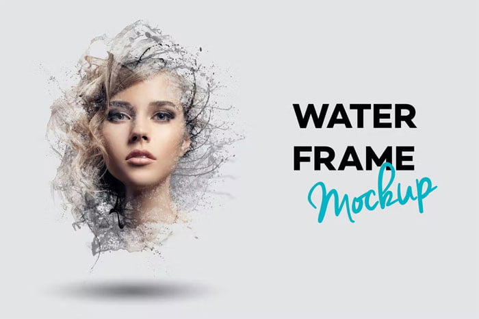 Water Frame Mockup Free Download