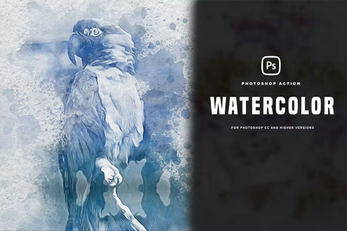 Watercolor Fx Photoshop Action Watercolor Fx Action