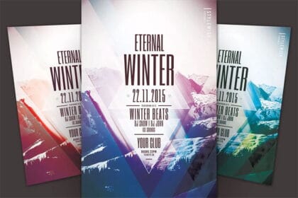 Eternal Winter Flyer PSD Template
