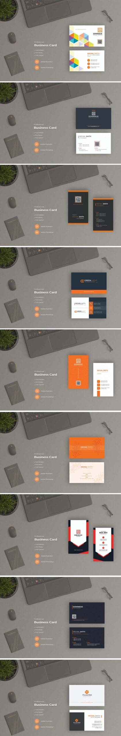 09 Business Card Template Bundle Free Download 09 Business Card Template Bundle