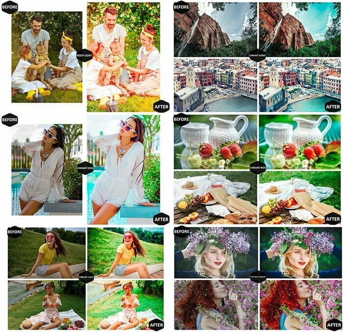10 Vibrant Spring Photoshop Actions And ACR Presets 10 Vibrant Spring Actions And ACR Presets