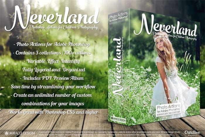 CreativeMarket - Actions for Photoshop Neverland Actions for Photoshop Neverland