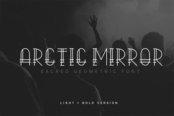 CreativeMarket - Arctic Mirror Sacred Font Arctic Mirror Sacred Font