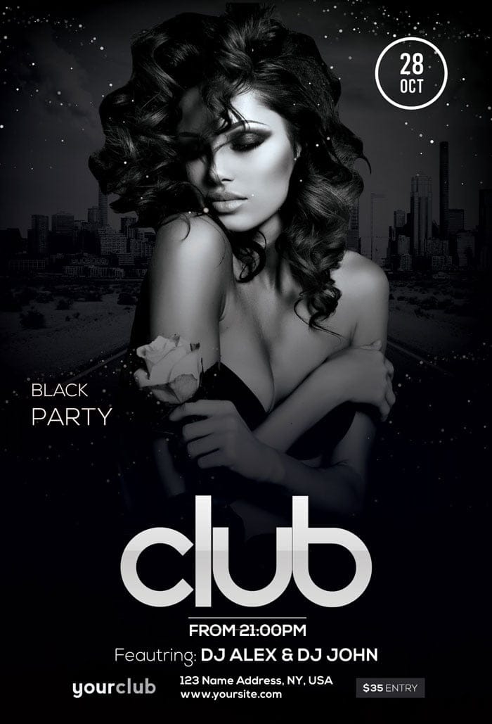 CreativeMarket - Club Flyer PSD Template Club Flyer PSD Template