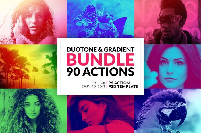 Duotone and Gradient Actions
