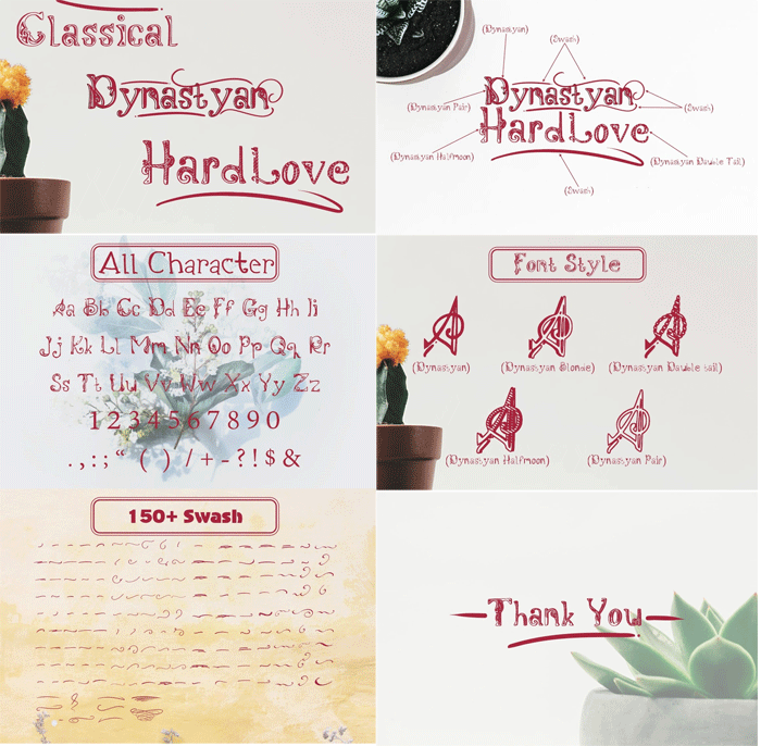 CreativeMarket - Dynastyan 5 Font Styles Dynastyan 5 Font Styles