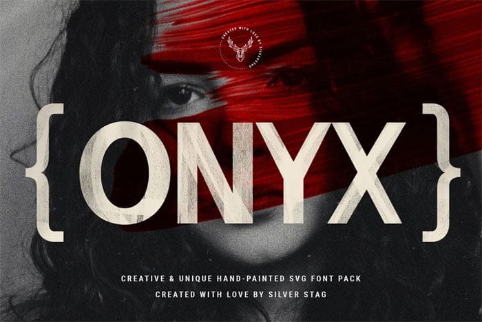 CreativeMarket - ONIX Hand Painted SVG Font ONIX Hand Painted SVG Font