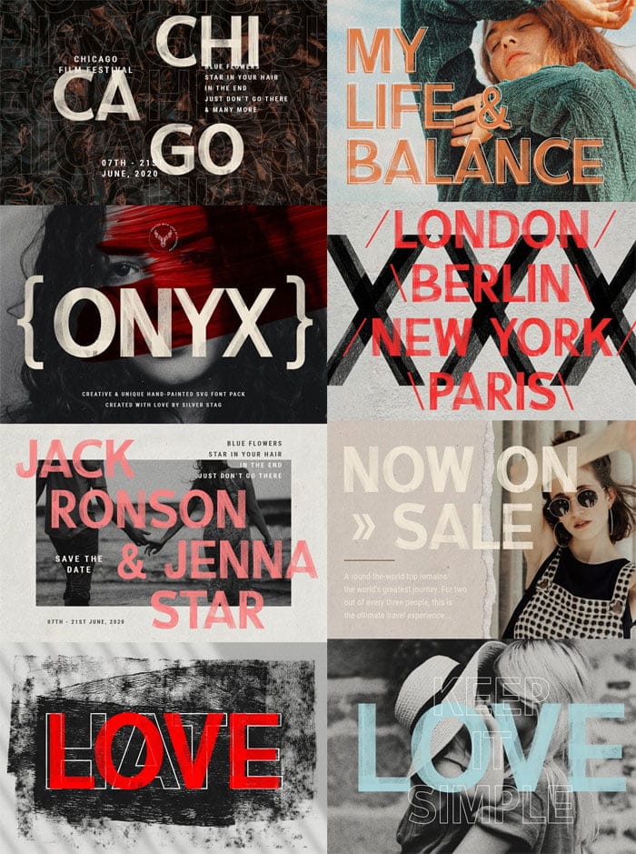 CreativeMarket - ONIX Hand Painted SVG Font ONIX Hand Painted SVG Font