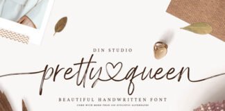 Pretty Queen Chic Brush Font