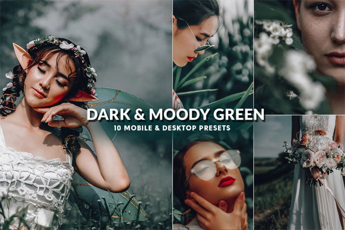 Dark & Moody Green Presets