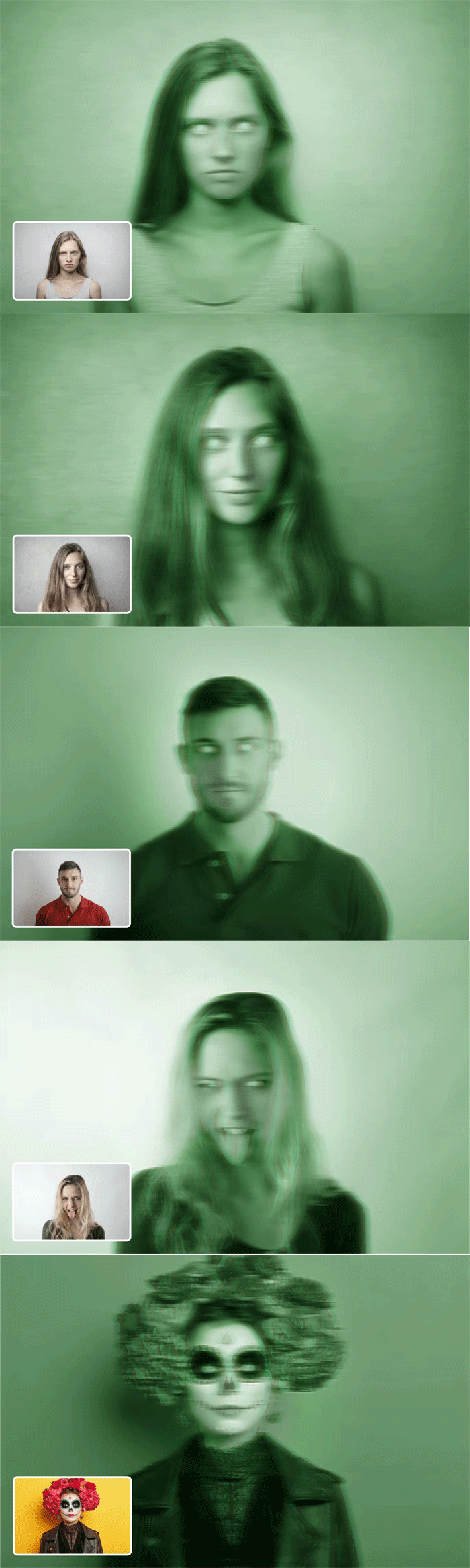 Ghost Photo Effect Action Ghost Photo Effect Action