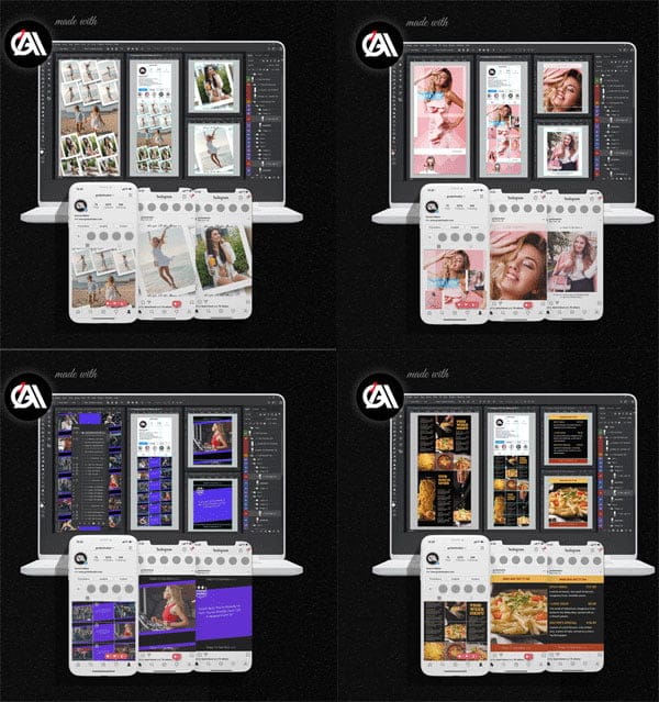 Instagram Grid Art Maker All In One Photoshop Suite Instagram Grid Art Maker Suite