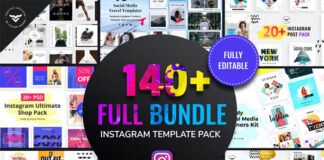 Instagram Post Templates Full Bundle