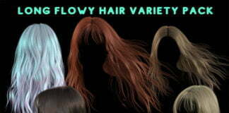 Long Flowy Hair Overlay Pack
