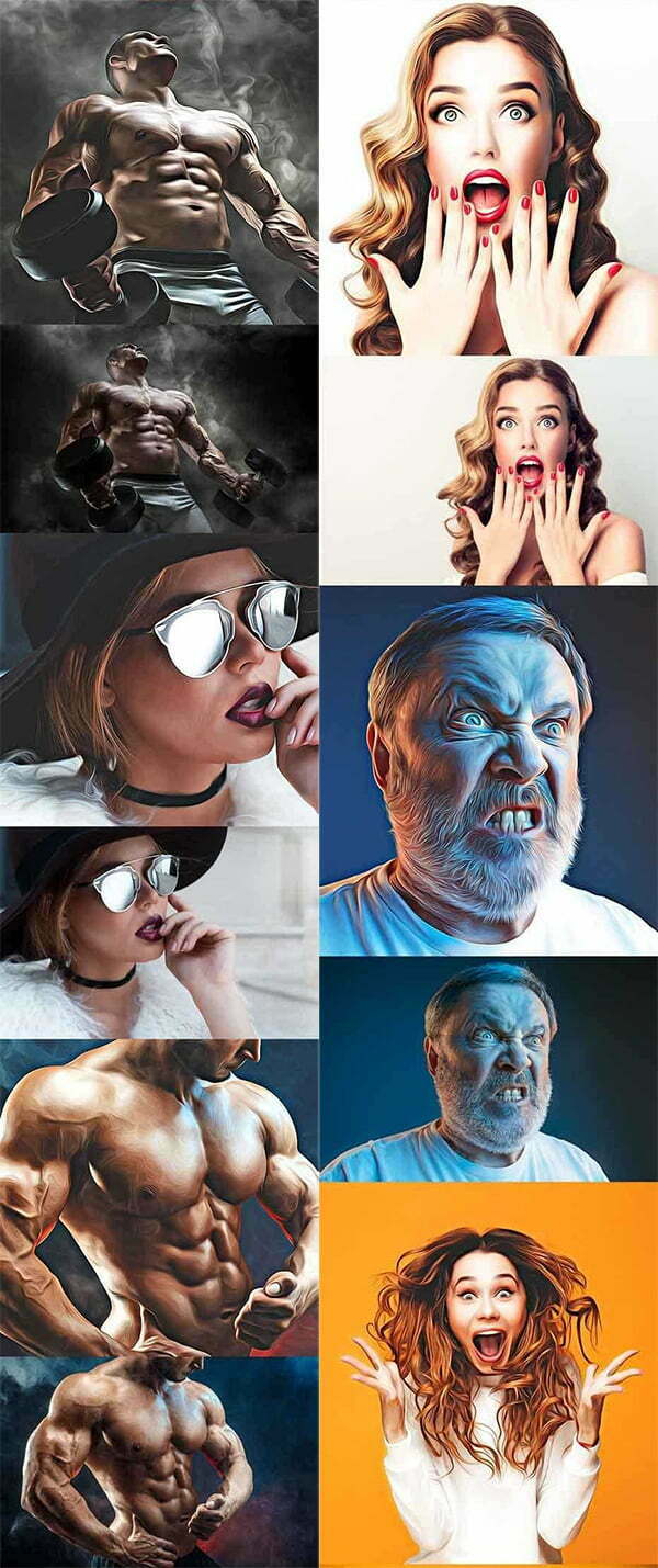 Oil Painting Photoshop Actions Free Download Oil Painting Photoshop Actions
