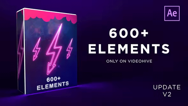 600+ Elements For AE Projects