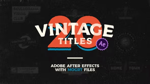 Vintage Titles AE Projects 