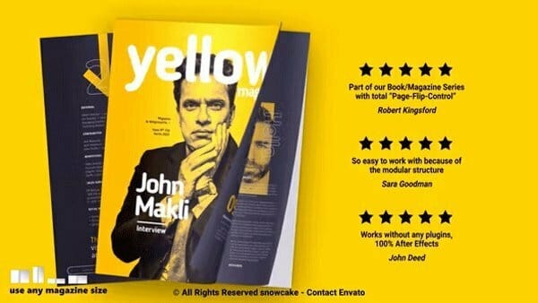 Videohive - Yellow Magazine Promotion For AE Yellow Magazine Promotion