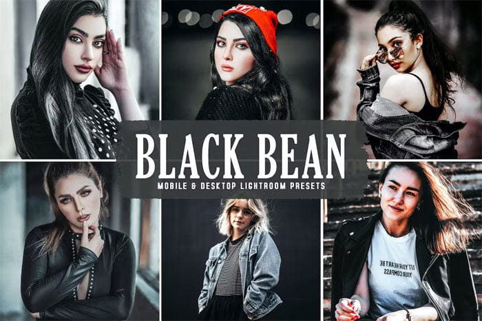 Black Bean Mobile & Desktop Lightroom Presets Black Bean Mobile & Desktop Presets