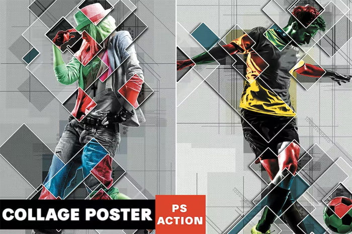 Collage Graphic Poster Action