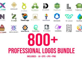 800 Professional Logos Bundle