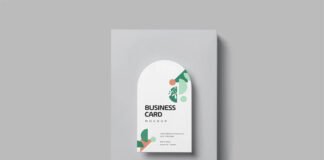 Arched Shape Business Card Mockups