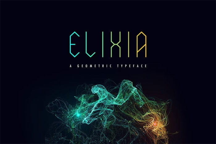 CreativeMarket - Elixia Geometric Font Elixia Geometric Font
