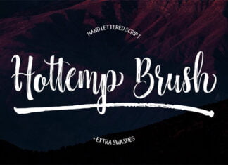 Hottemp Brush Font Duo