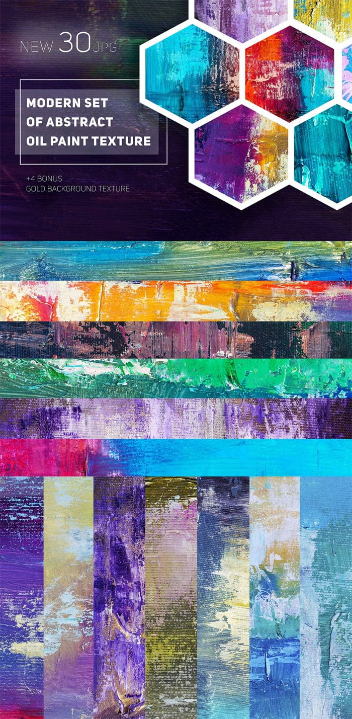 CreativeMarket - Set Of Abstract Oil Paint Textures Abstract Oil Paint Textures