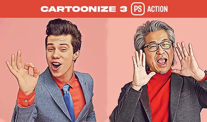 Cartoonize 3 Photoshop Action