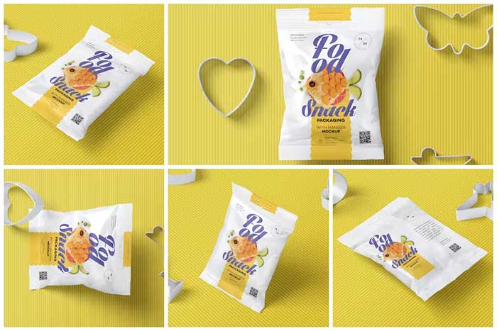 Hanging Snack Packaging Mockups Free Download Hanging Snack Packaging Mockups