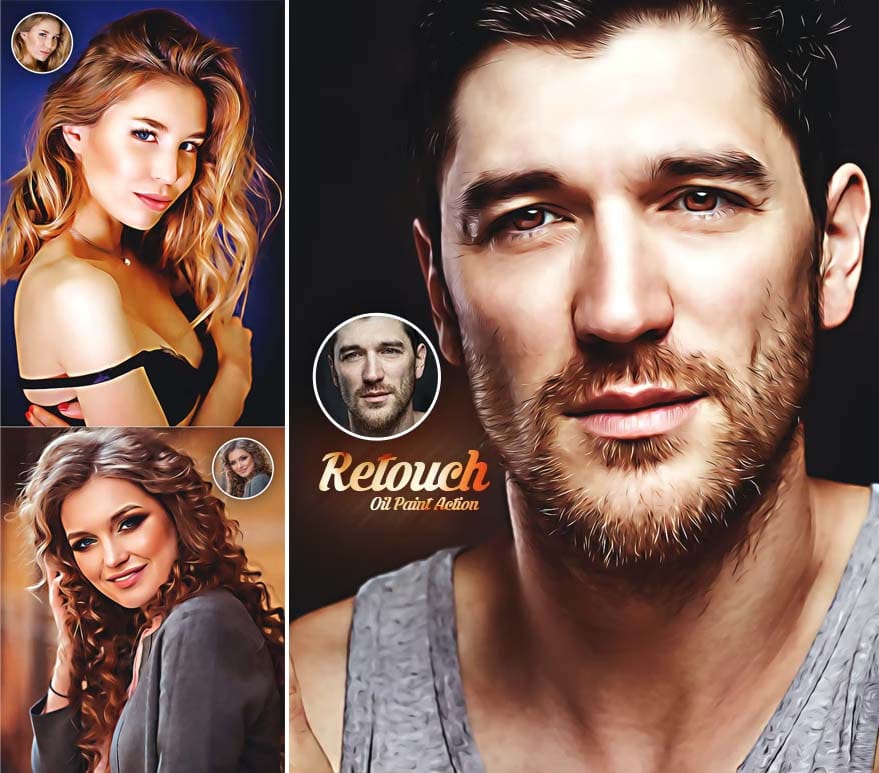 Graphicriver - Retouch Oil Paint Action Retouch Oil Paint Action