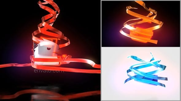 Videohive - Ribbon logo Stings Projects Ribbon logo Stings Projects