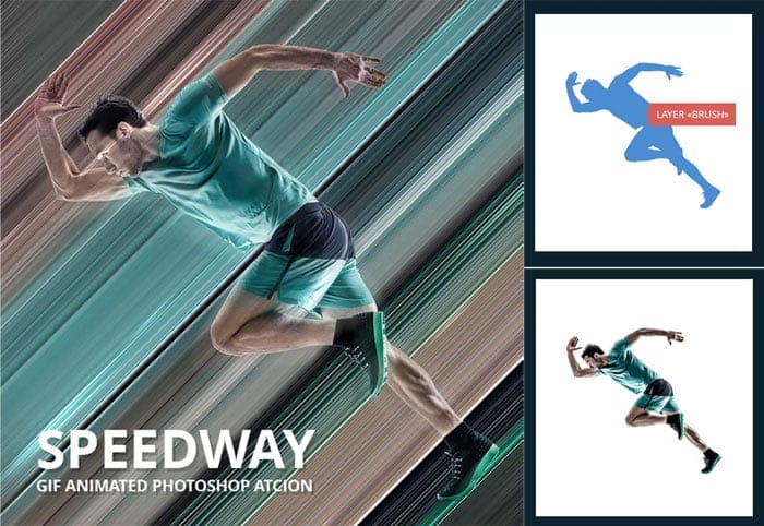 Speedway Gif Animated Photoshop Action Speedway Gif Animated Action