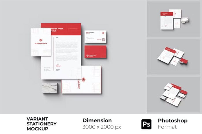 Variant Stationery Mockup Free Download Variant Stationery Mockup