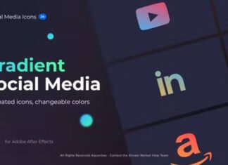 Animated Gradient Social Media Icons
