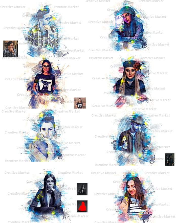 CreativeMarket - Gallery Art Photoshop Action Gallery Art Action